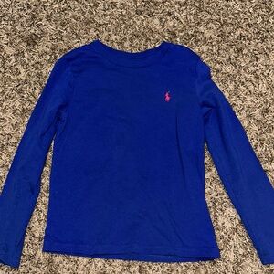 Polo by Ralph Lauren Blue and Pink Long Sleeve Tees